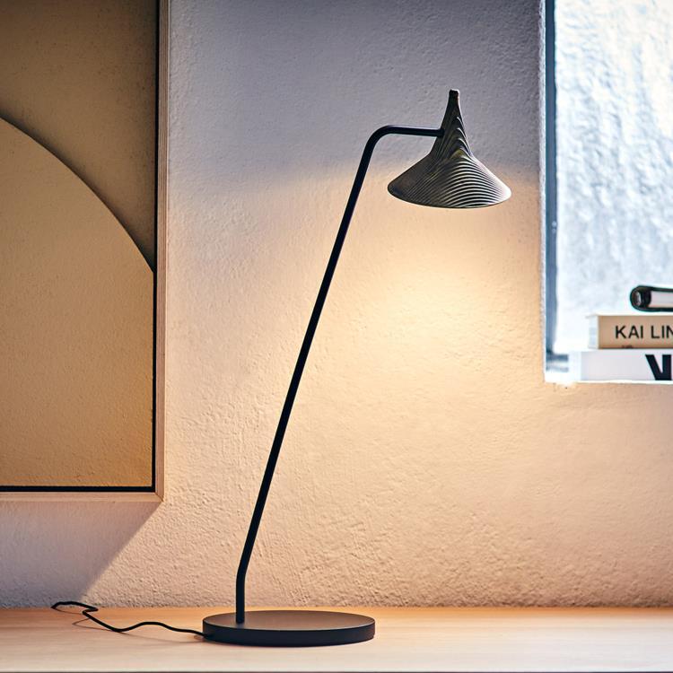 Lampe à poser LED H51,6cm UNTERLINDEN aluminium antique