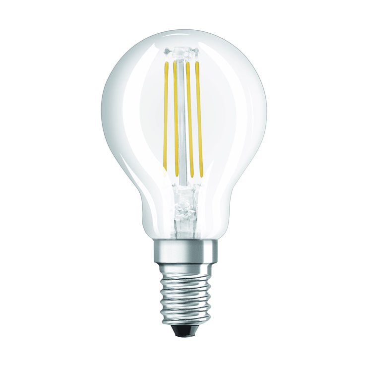 Ampoule LED filament sphérique E14 Ø4,5cm 2700K 4W = 40W 470 Lumens OFF-OSRAM 