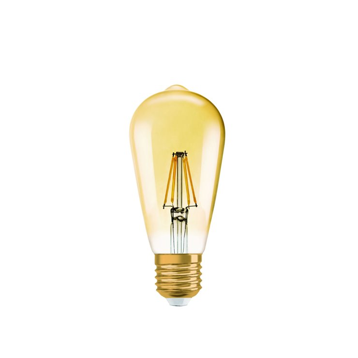 Ampoule LED filament Edison E27 Ø6,4cm 2400K 4W = 34W 410 Lumens OSRAM 