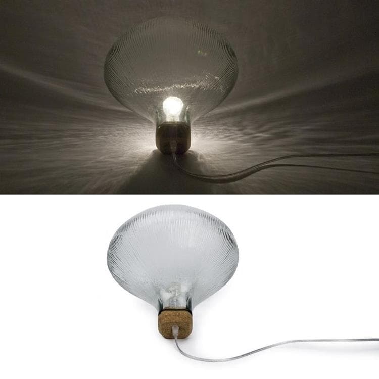 Lampe à poser Verre Ø30cm TIDELIGHT Transparent