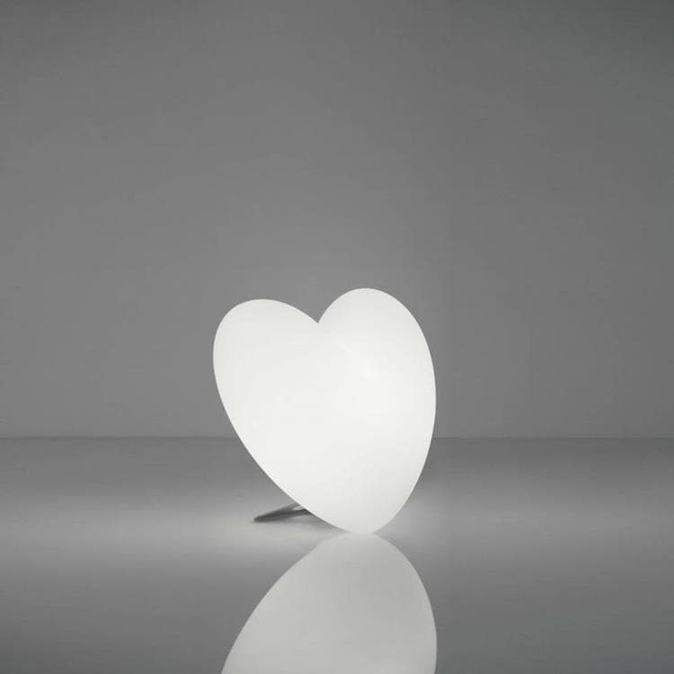 Lampe à poser Coeur H40cm LOVE Blanc