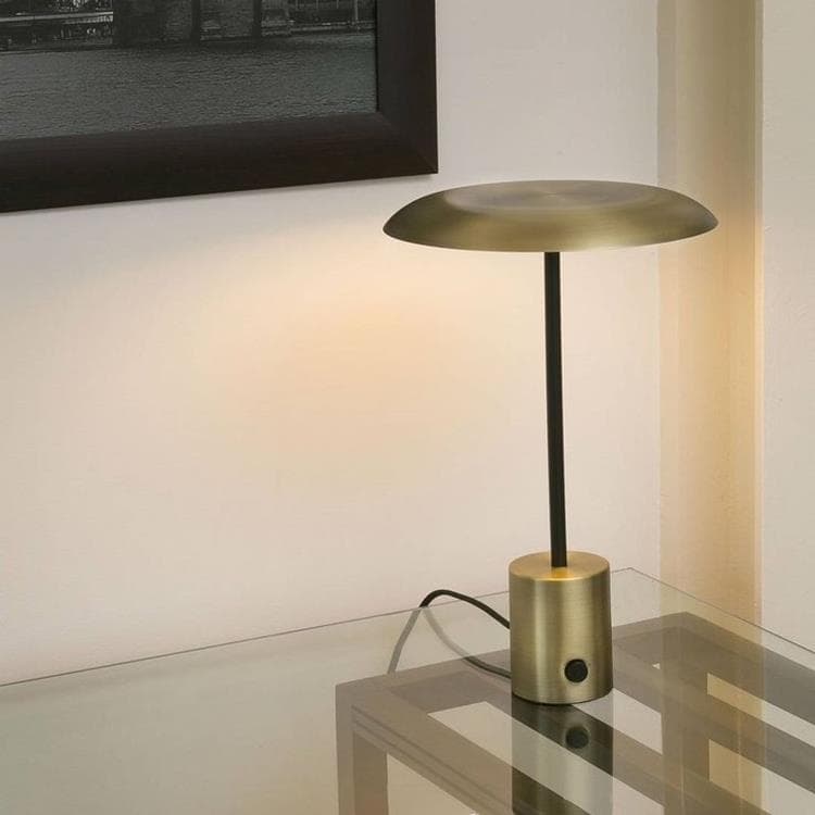 Lampe à poser LED Métal avec Variateur H40cm HOSHI doré noir