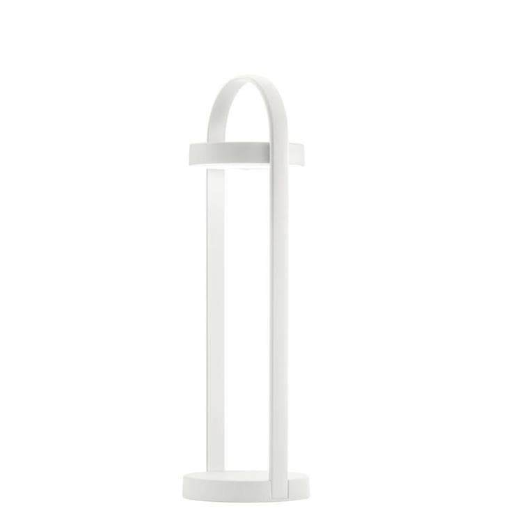 Lampe baladeuse d'extérieur LED rechargeable H50cm GIRAVOLTA Blanc