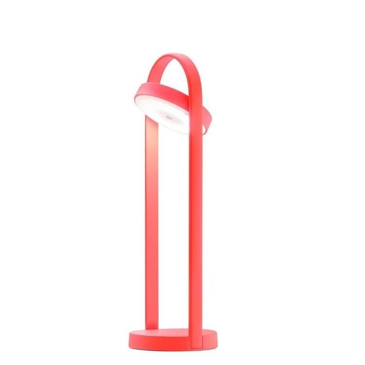 Lampe baladeuse d'extérieur LED rechargeable H50cm GIRAVOLTA Rouge