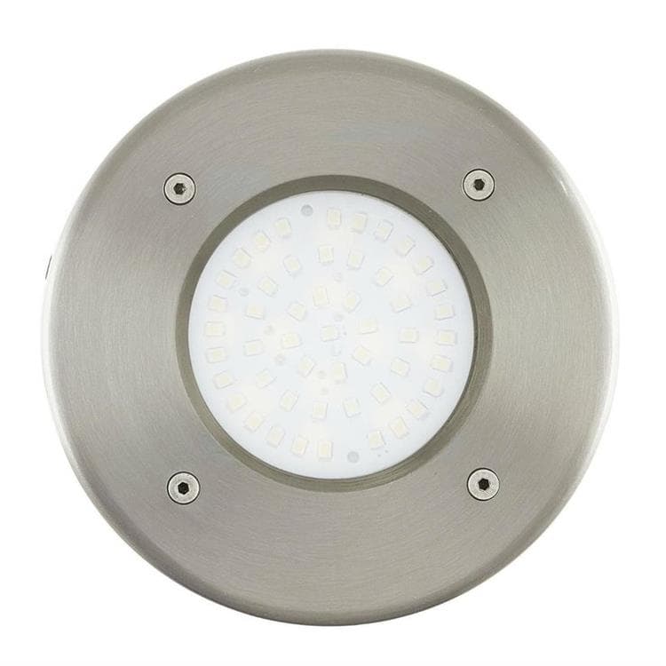 Spot d'extérieur encastrable LED Blanc Chaud Ø10cm LAMEDO nickel