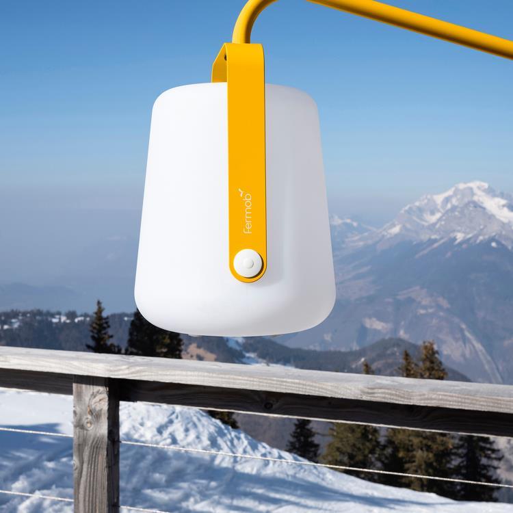 Lampe nomade LED d'extérieur avec pied à planter H159cm BALAD miel