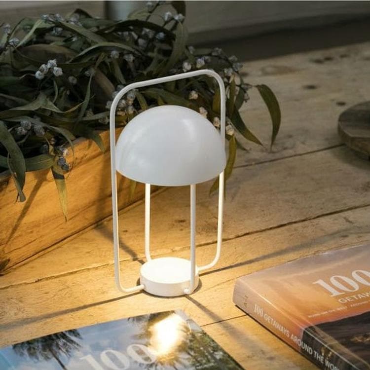 Lampe baladeuse LED rechargeable avec variateur Métal H31cm JELLYFISH Blanc