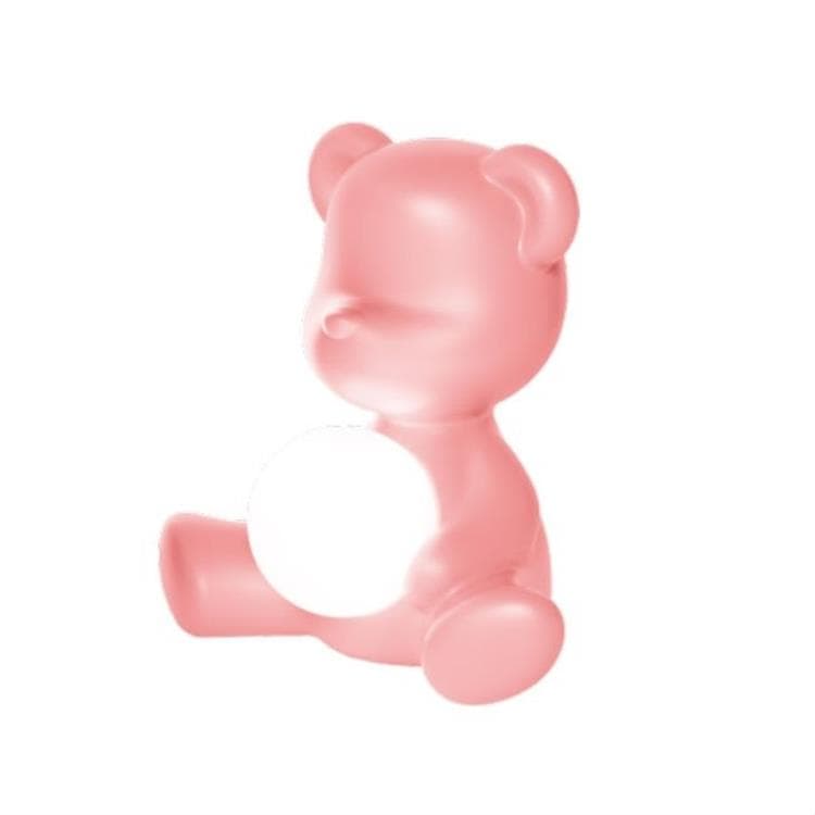 Lampe LED rechargeable Ourson Polyéthylène H32cm TEDDY GIRL Rose clair