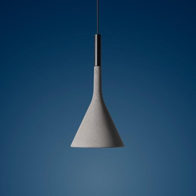 Suspension d’extérieur LED dimmable Béton Ø16,5cm APLOMB OUTDOOR gris