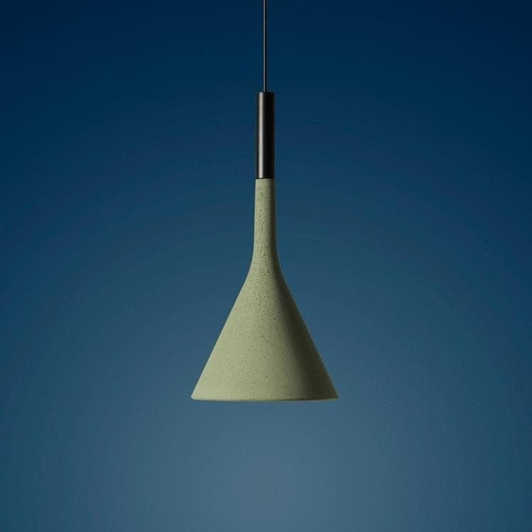 Suspension d’extérieur LED dimmable Béton Ø16,5cm APLOMB OUTDOOR Vert