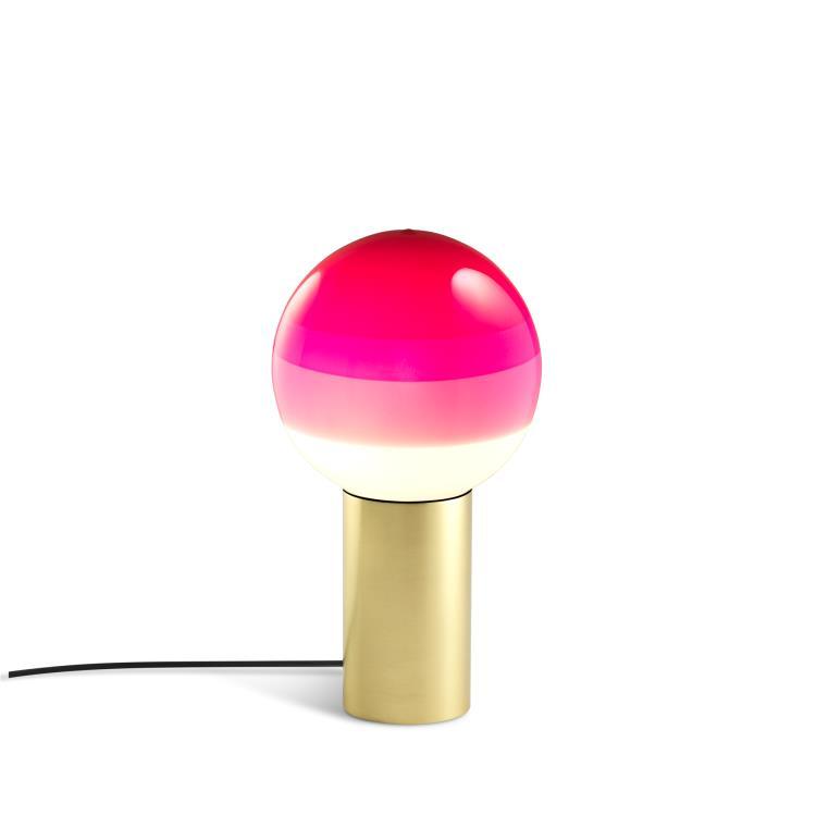 Lampe à poser LED variateur Verre/Métal H36cm DIPPING LIGHT S laiton rose
