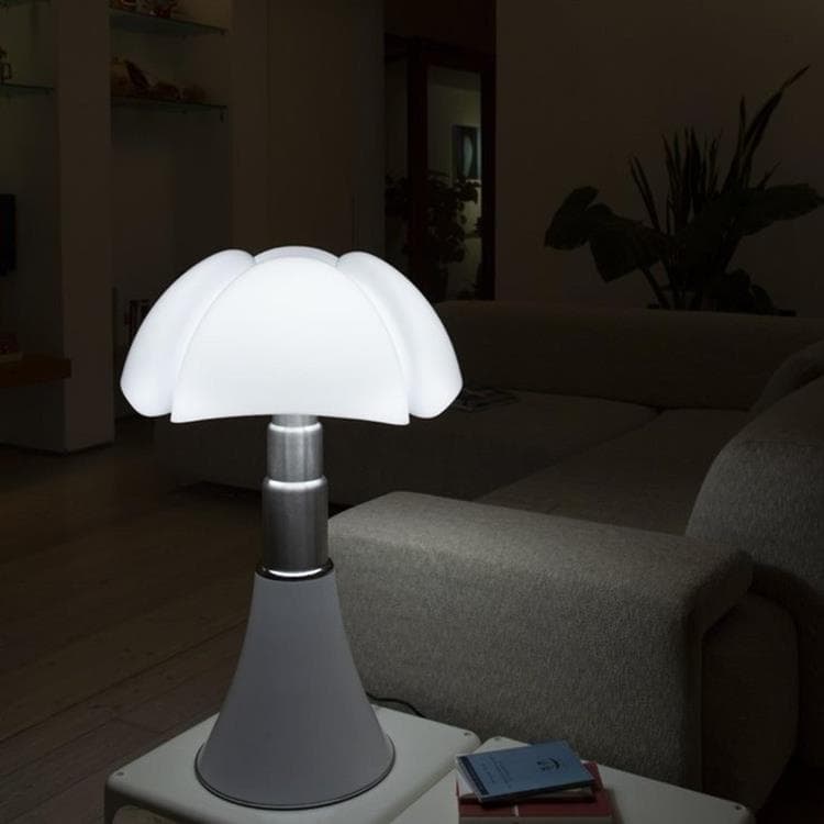 Lampe LED bluetooth pied télescopique H66-86cm PIPISTRELLO 4.0 Blanc