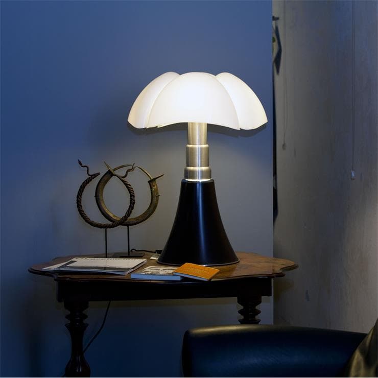Lampe LED bluetooth pied télescopique H66-86cm PIPISTRELLO 4.0 Noir Mat