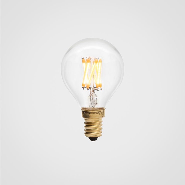 3W PLUTO - Ampoule LED filament Sphèrique E14 Ø4.5cm 2200K 3W = 24W 240 Lumens Dimmable Ambré 3W PLUTO 