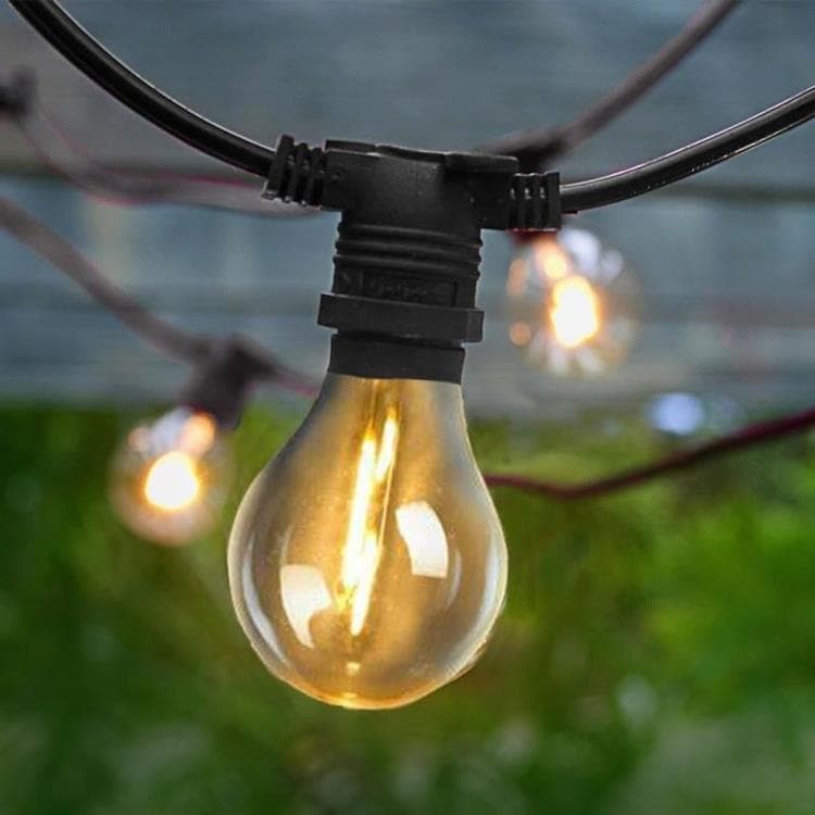 Guirlande lumineuse d'extérieur 20 lumières LED 10m raccordable ALLEGRA Noir