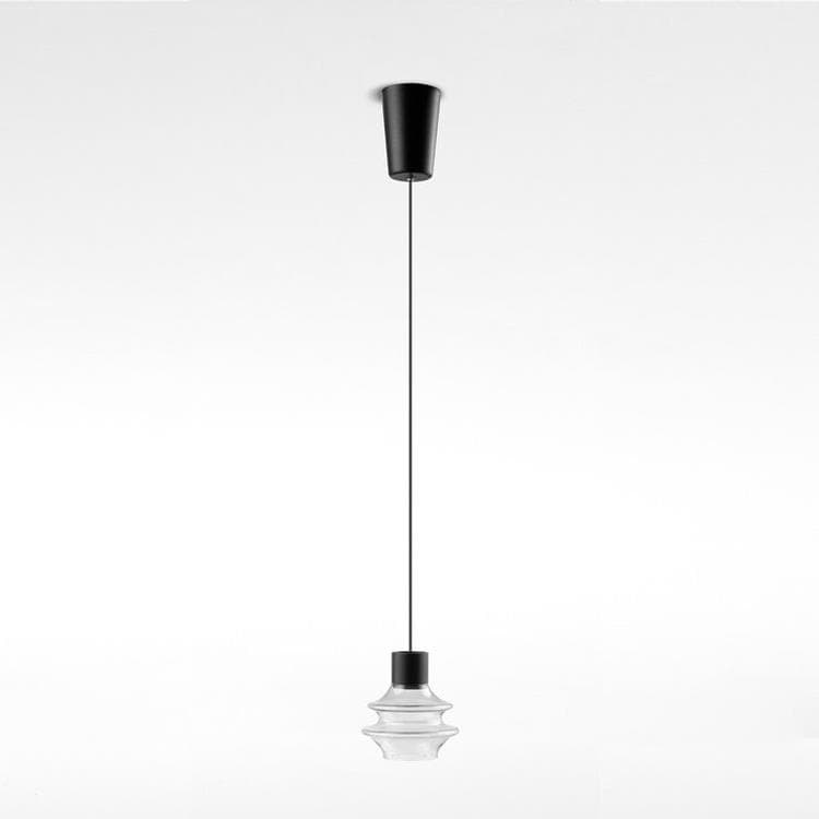 Suspension LED Verre Ø10,7cm DROP Transparent