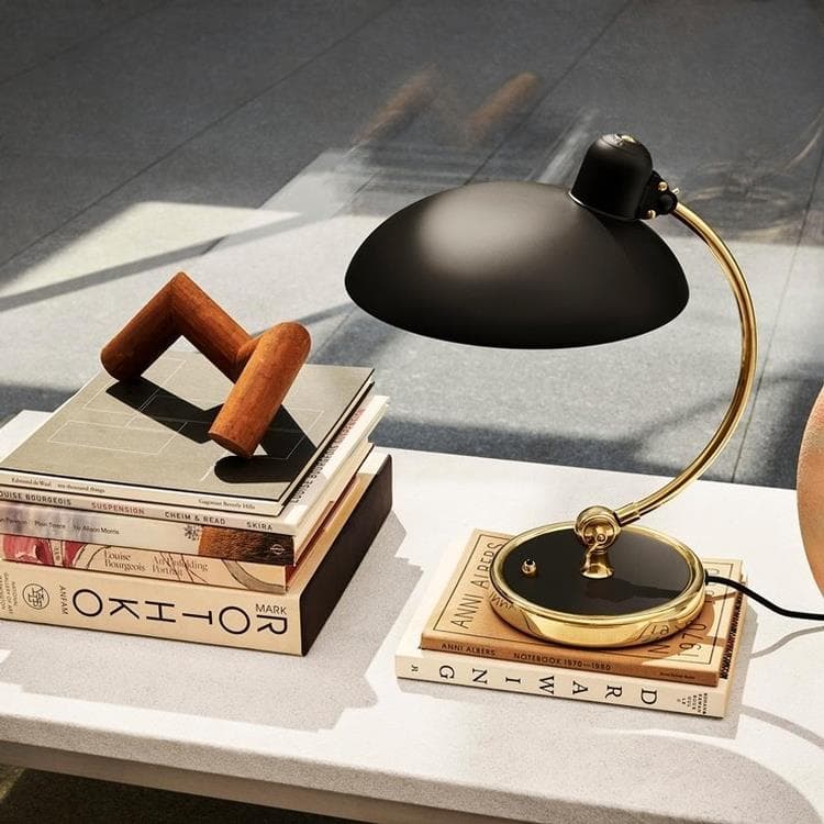 Lampe de bureau Métal H42,5cm KAISER IDELL Noir mat et laiton
