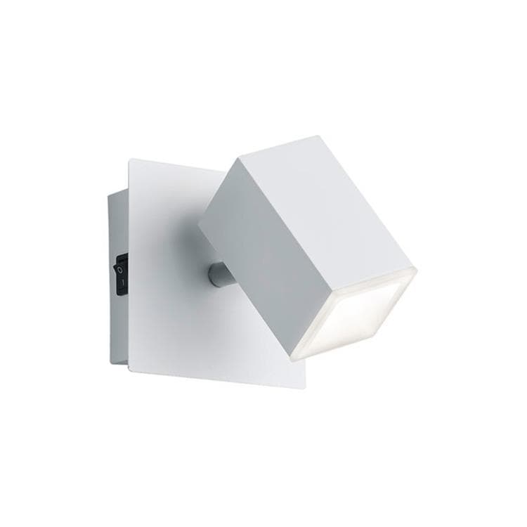 Applique LED métal L13cm LAGOS blanc mat