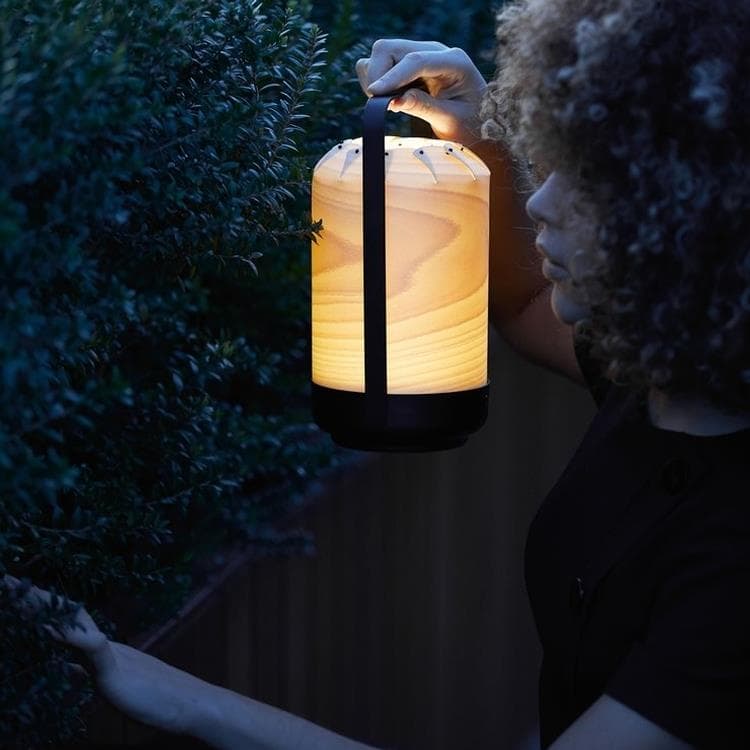 Lampe à poser sans fil Bois/Métal H26cm MINI CHOU bois de hêtre