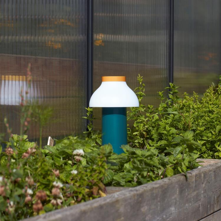 Lampe nomade LED d'extérieur dimmable rechargeable H22cm PC PORTABLE Ocean Green