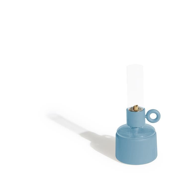 Lampe à poser à Huile Plastique/Verre H22.5 FLAMTASTIQUE Bleu