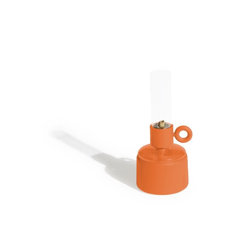 Lampe à poser à Huile Plastique/Verre H22.5 FLAMTASTIQUE Orange