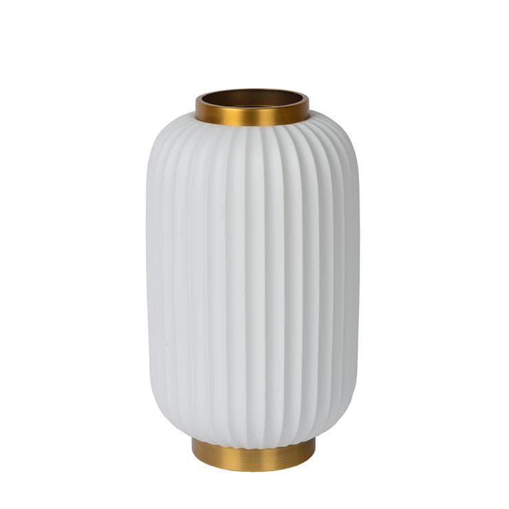 Lampe à poser Porcelaine H33.7cm GOSSE blanc laiton