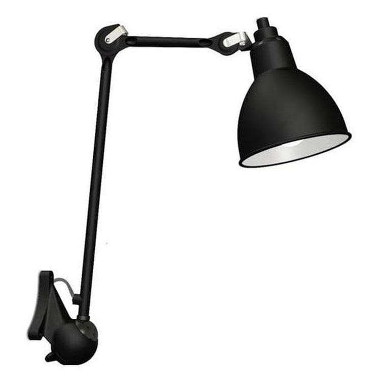 Applique Noir L39cm Lampe Gras N°222 noir intérieur blanc