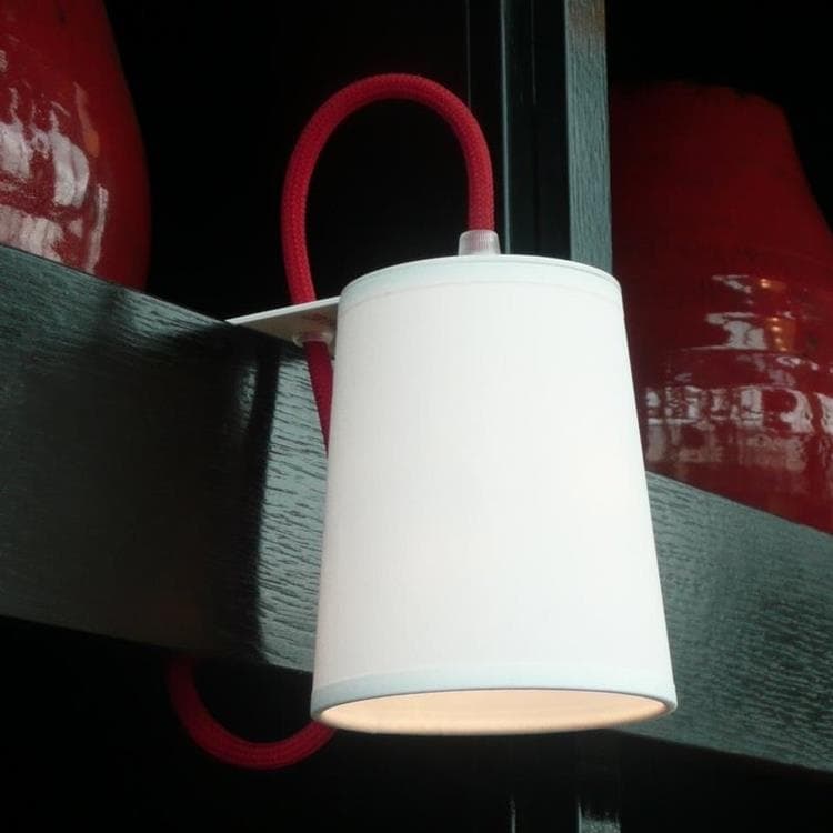 Lampe de bibliothèque L34cm LIGHTBOOK blanc câble rouge