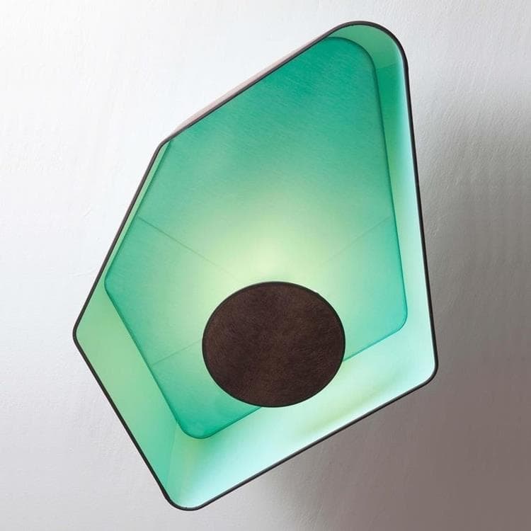 Plafonnier LED L90cm PETIT NENUPHAR marron turquoise