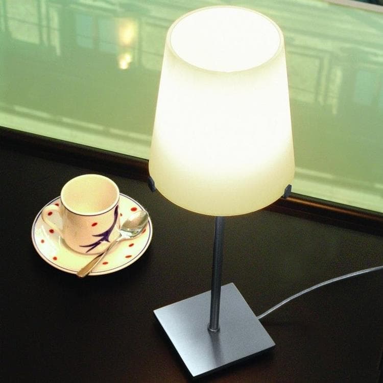 Lampe Verre H32cm CHIARA Blanc
