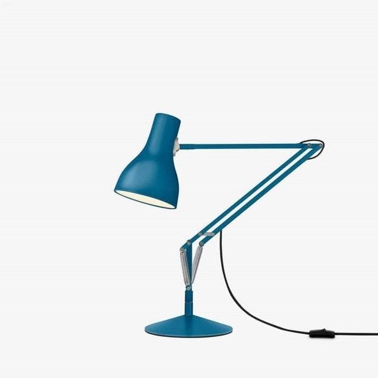 Lampe de bureau articulée H50-80cm TYPE 75 bleu saxon