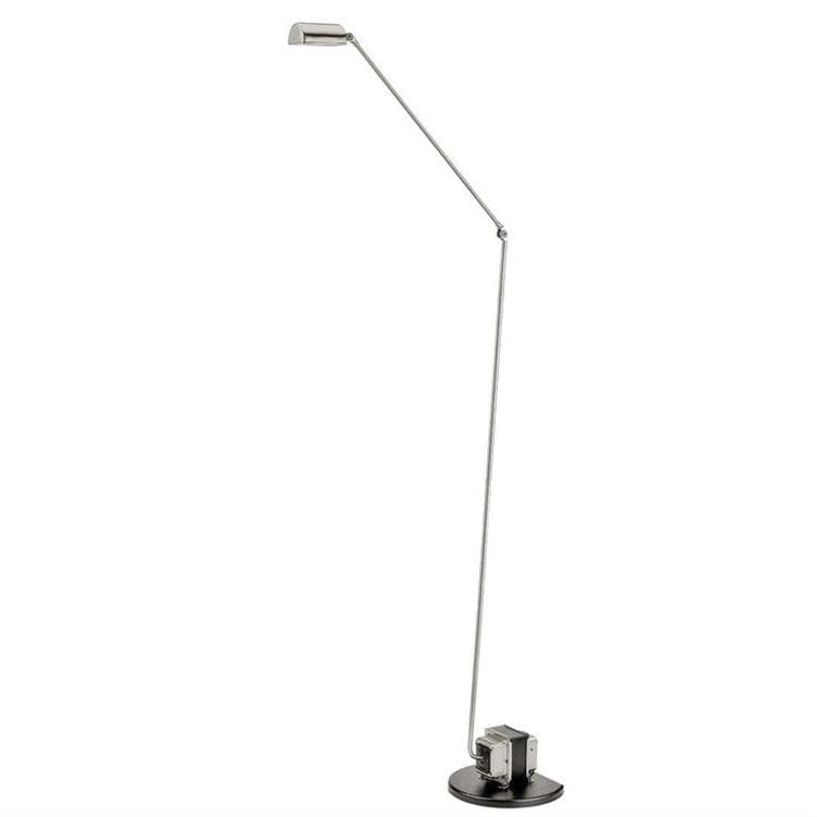 Lampe de lecture LED articulée H136cm DAPHINE LED nickel brossé câble noir
